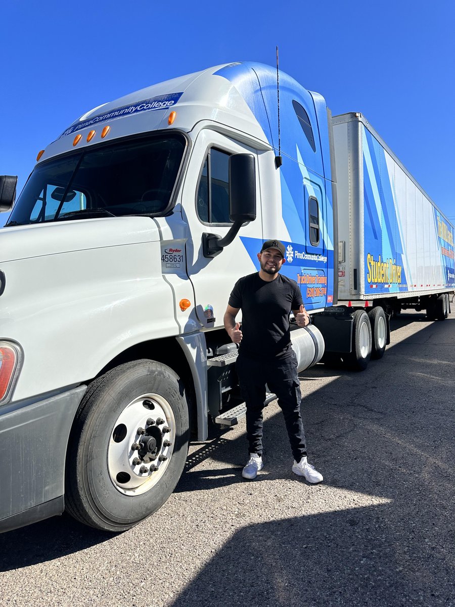 PCCTruckDriver's tweet image. Congratulations to Daniel R. for his Class A #CDL success today! Daniel works at Raytheon and obtained his CDL to upskill/advance in his Raytheon career. Way to go, Daniel! #PimaCCWorkforce #studentsuccess