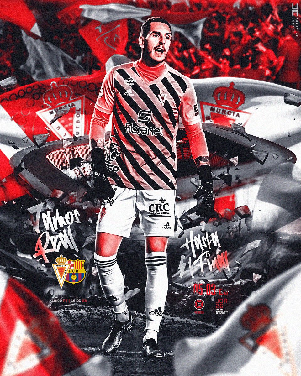 Joaocosta_24's tweet photo. ¡Mañana necesitamos de todos! 
VAMOS @realmurciacfsad  🔴⚪️💪🏼🏆

📆 05/03/2023
🏆 RFEF Primera
⚽ Real Murcia CF SAD 🆚 FC Barcelona B
⏱ 18H00 🇵🇹
🏟️ Estadio Enrique Roca de Murcia

#JoãoCosta24 #RealMurciaCF #NGASoccer https://t.co/KS65ZJynx2