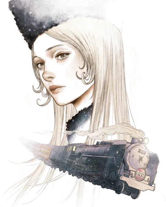 Maetelfrom Galaxy express 999photoshop 