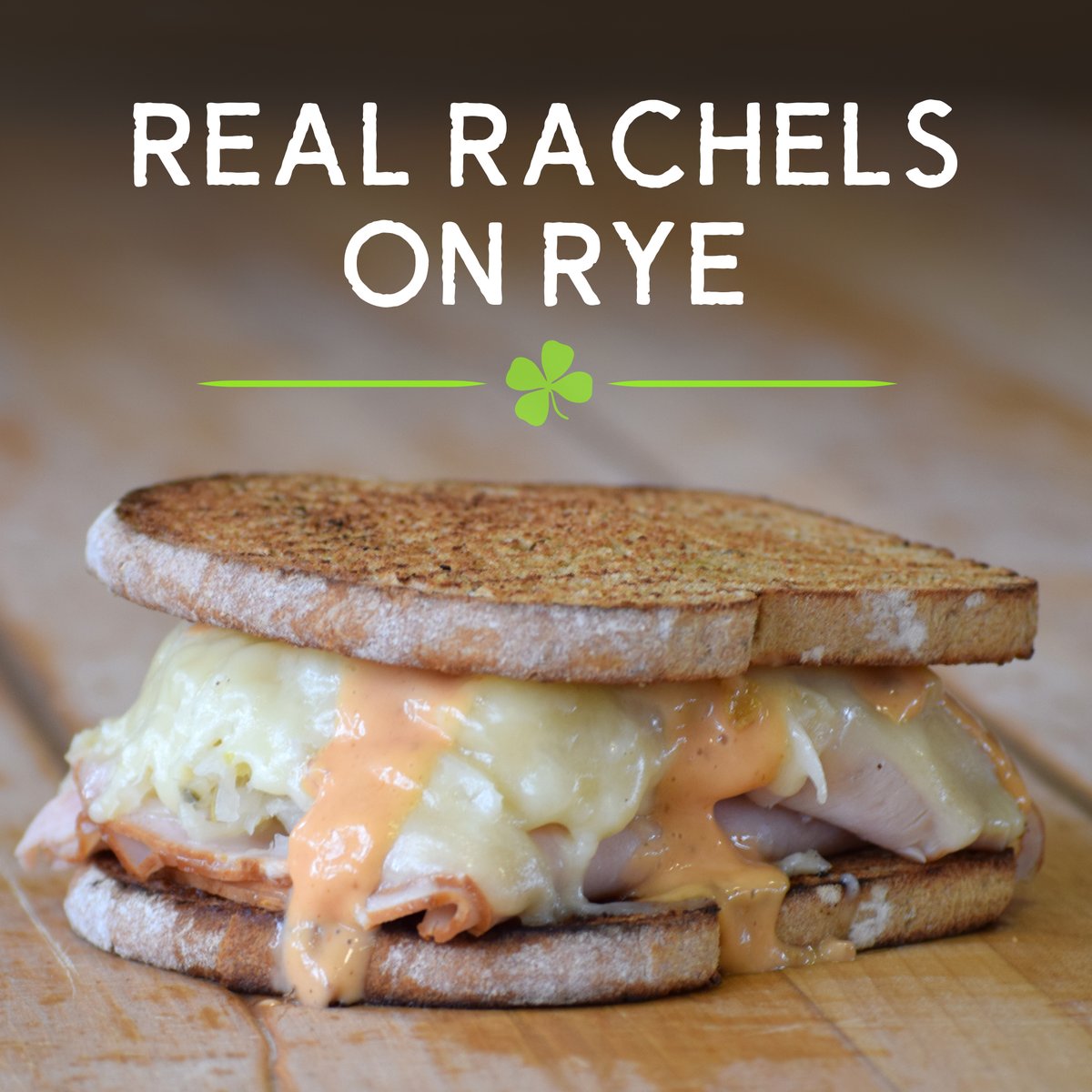 Enjoy this seasonal special. A classic Rachel Sandwich on our handcrafted Rye bread. Order Today. #greatharvest #stpatricksday