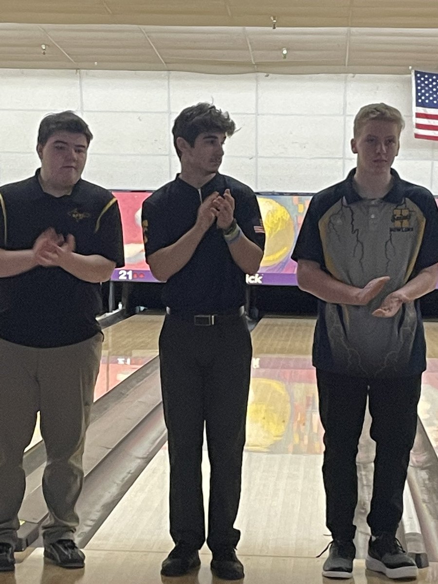OnwardTrenton's tweet photo. Congratulations to THS Sr. Seth Lozon who is competing at the MHSAA D2 Bowling State Finals in Waterford.  Seth bowled a 239 in his final game of the morning to advance to the finals which showcases the top 16 bowlers in the state.  Seth is 11th heading to the finals. @TrojanPit https://t.co/mXEoq9GL1e