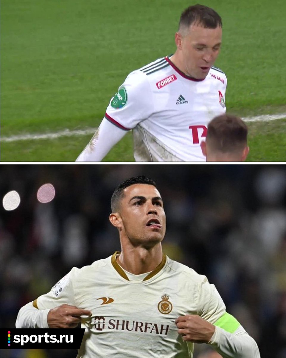 Скандальное интервью ✅ 
Переезд в другую лигу ✅
Хет-трик ✅
Siiiiiiiu ✅

Как же они похожи 🤝