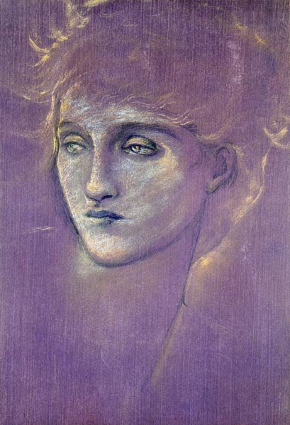 For #StudySaturday are drawings by Edward Burne-Jones from the 1890s when he used gold point on purple prepared paper.

Metalpoint drawing, using silver or gold, was popular in the late 19th century and inspired by Renaissance techniques.