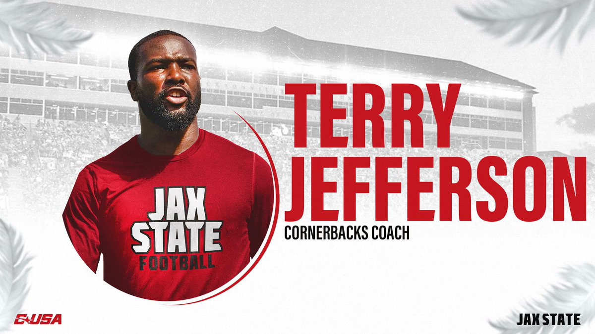 Welcome Coach Terry Jefferson to the Jax State Football Family‼️

<a href="/CoachTJefferson/">Coach T Jeff</a> | #HardEdge