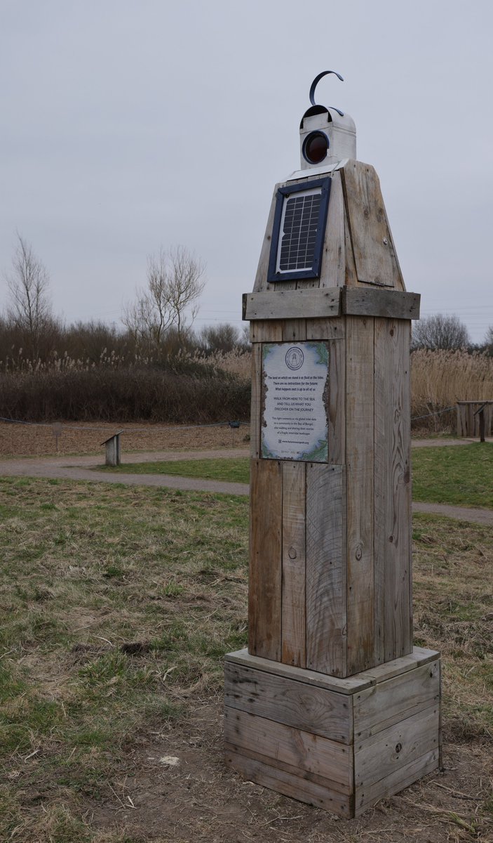 <a href="/futurecoastpath/">The (Future) Wales Coast Path</a> <a href="/RSPBNewport/">RSPB Newport Wetlands</a> I went to the launch event for the Future Wales Coast Path's lighthouse with Alison Neighbour, the artist who led this intriguing project. futurecoastpath.org/lighthouses/ 
You can see 1 of the connected lighthouses at RSPB Newport Wetlands.
<a href="/ourlivinglevels/">Our Living Levels</a> <a href="/futurecoastpath/">The (Future) Wales Coast Path</a> <a href="/RSPBNewport/">RSPB Newport Wetlands</a>