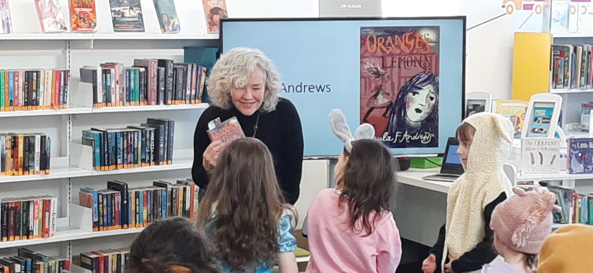 PaulaAAuthor's tweet photo. 2 wonderful sessions at @EDLC_Culture today, reading Oranges and Lemons and answering the thought-provoking questions of our youngest readers! https://t.co/FuytM93EX9