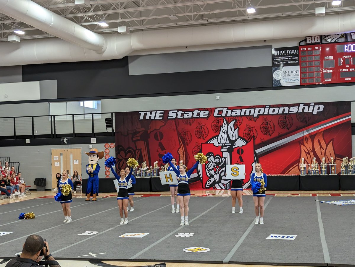 NHSPetteys's tweet photo. Great show by our @NHSRangerCheer  at the state championships today! https://t.co/dBqDomEZnN