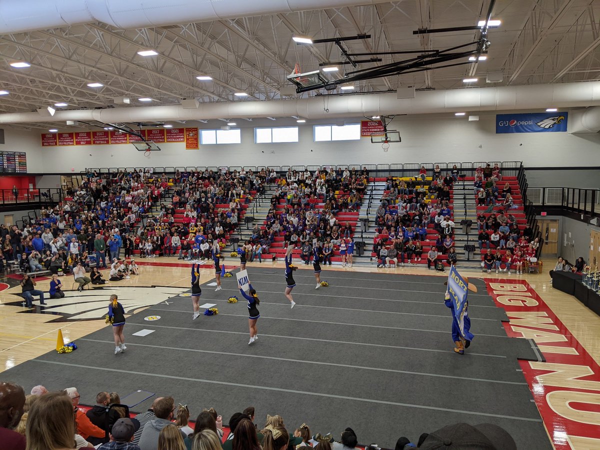 NHSPetteys's tweet photo. Great show by our @NHSRangerCheer  at the state championships today! https://t.co/dBqDomEZnN