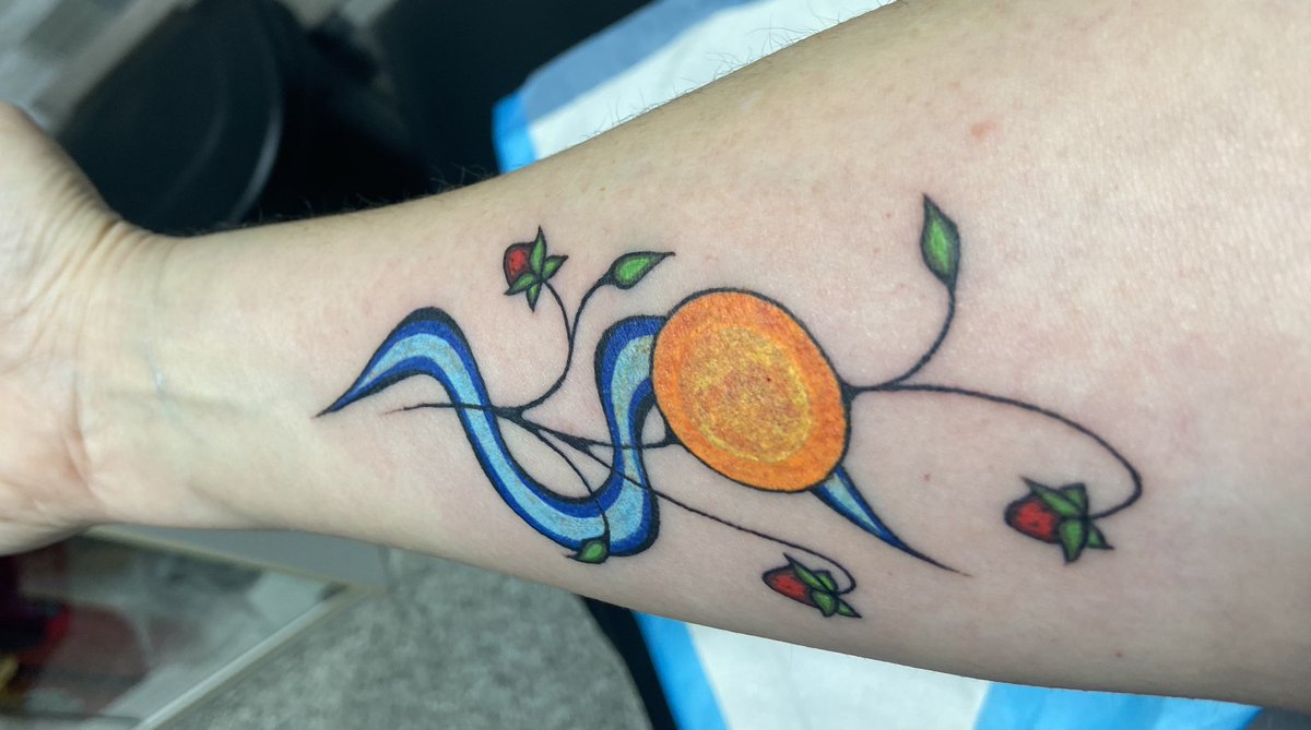 cacollier77's tweet image. Love my new tattoo #ProudFirstNation #Wendat #NativeTattoo