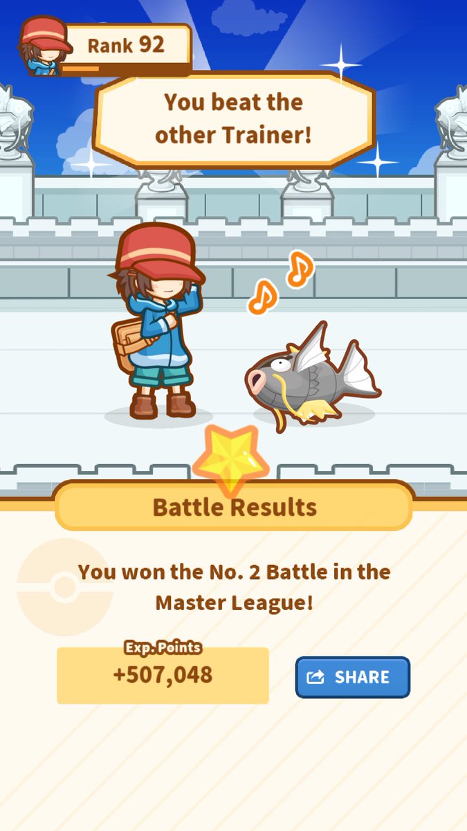 NineEyeRon's tweet image. Take that!
My precious Magikarp
jumped 195.21 m and won! #Magikarp appkmn.com/mj
