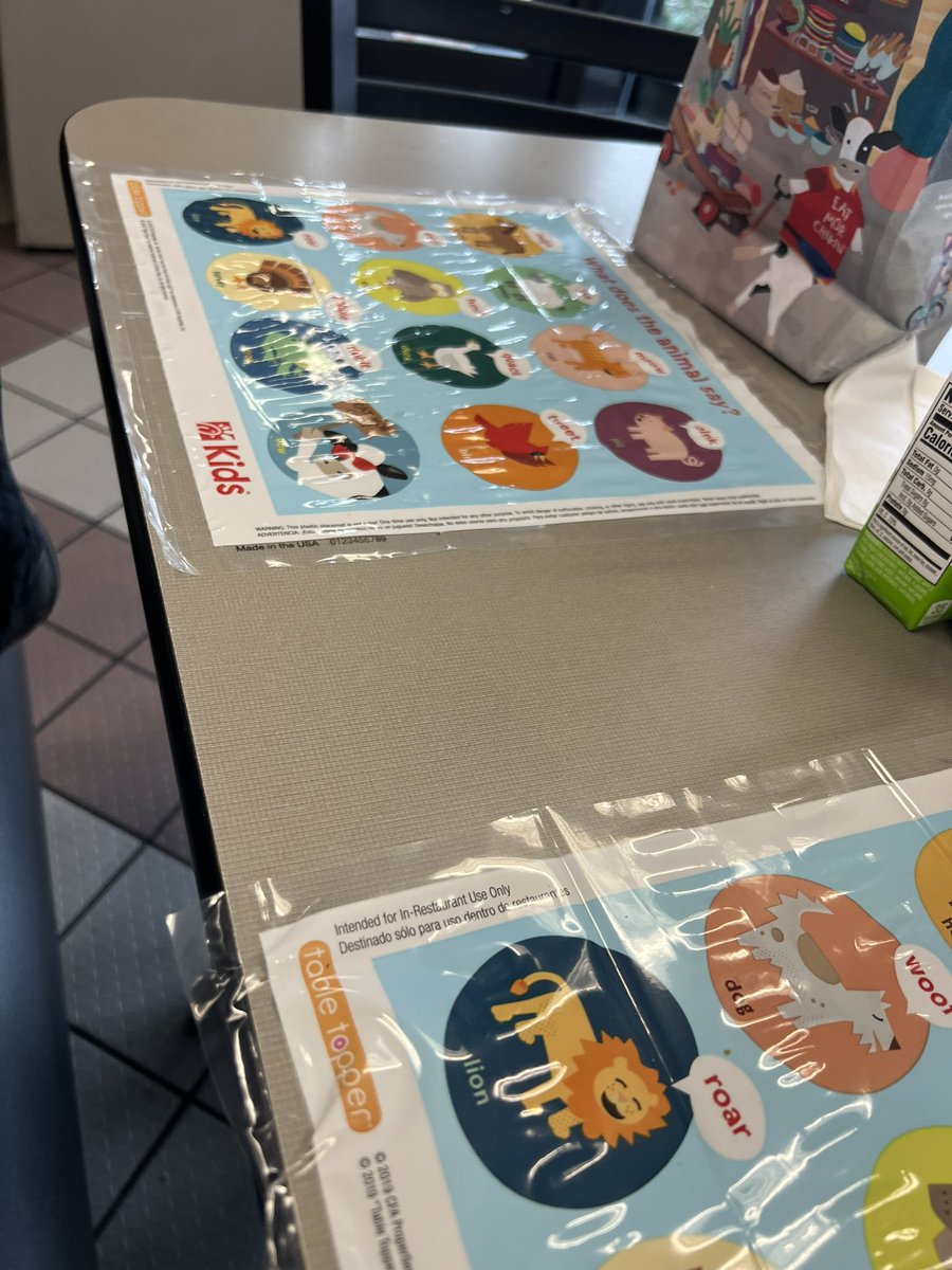 Thanks <a href="/ChickfilA/">Chick-fil-A, Inc.</a> Newtown for reopening the play space and these awesome placemats! #Newtown #GrammyLife