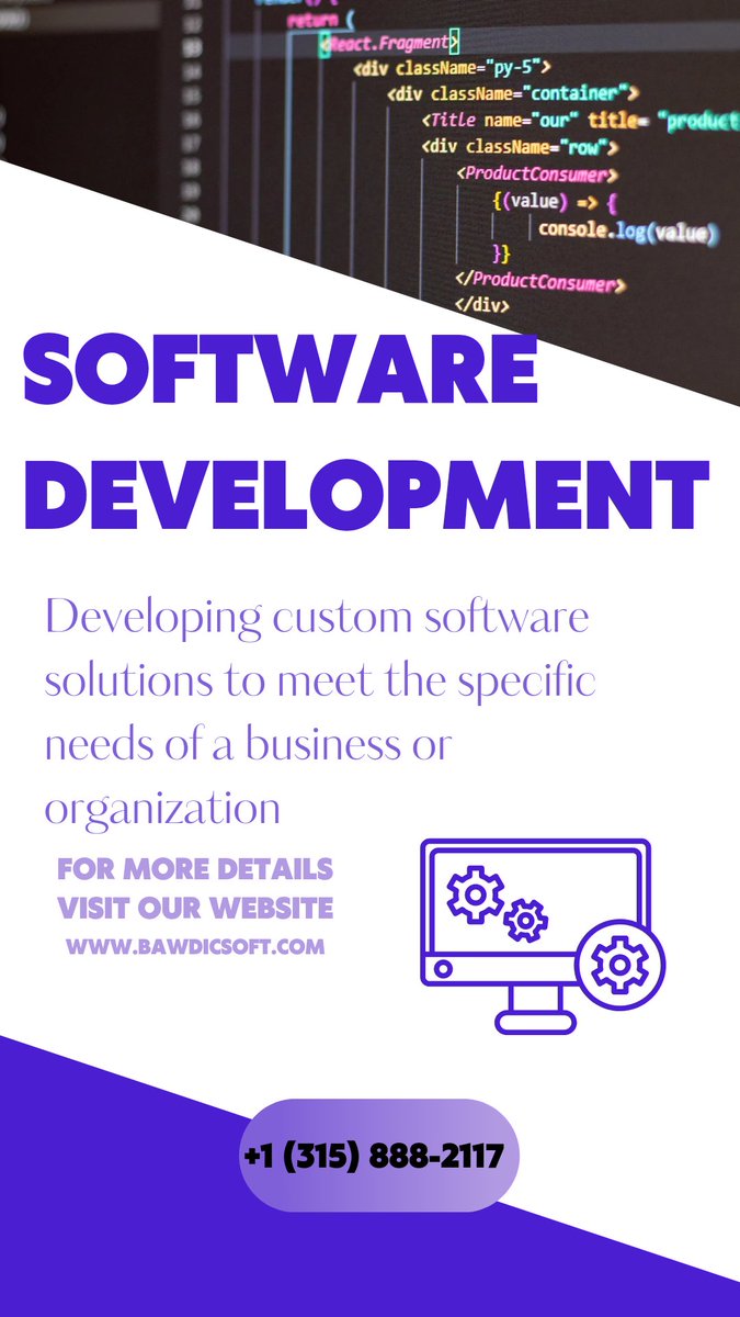 MisheeMalik3's tweet photo. Developing custom software solutions to meet the specific need of a business.
https://t.co/zlvnkUTQZA
#bawdicsoft #zubair #dapp
#softwareengineer
#nft #blockchaindev #webapplicationDeveloper
#nftgaming #swap
#Nft #Bitcoin #Japan #USA #uae #UK #Canada #Australia
+13158882117 https://t.co/4gLSiF2zUU