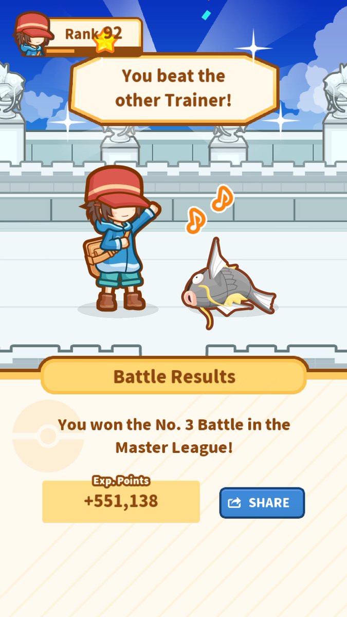 NineEyeRon's tweet image. Take that!
My precious Magikarp
jumped 196.27 m and won! #Magikarp appkmn.com/mj