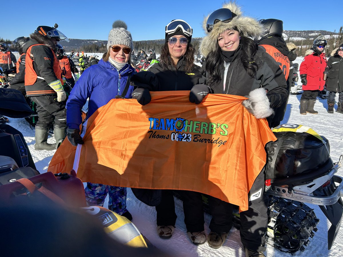 LisaVDempster's tweet photo. A Big shoot out to @cainsquest board, volunteers &amp; the die hard fan following. God speed boys &amp; a safe rtn. We will be tracking on the YB app. #Labrador #Wintertourism #Adventuretourism @TCAR_GovNL @OLA_GovNL https://t.co/a3vzRhbW0M
