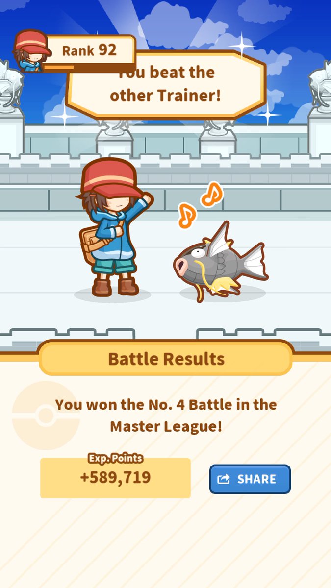 NineEyeRon's tweet image. Take that!
My precious Magikarp
jumped 202.92 m and won! #Magikarp appkmn.com/mj