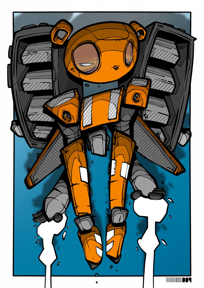 Createdby_imrie's tweet image. Robot #004 - The Sky Bear - which is both majestic and elusive, is now live on @exchgART 🐻🚀

exchange.art/single/2936Phk…