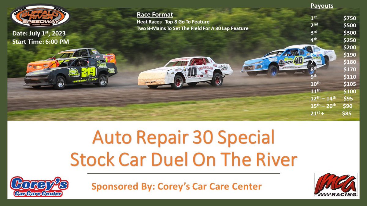 Buffalo River Speedway tweet media