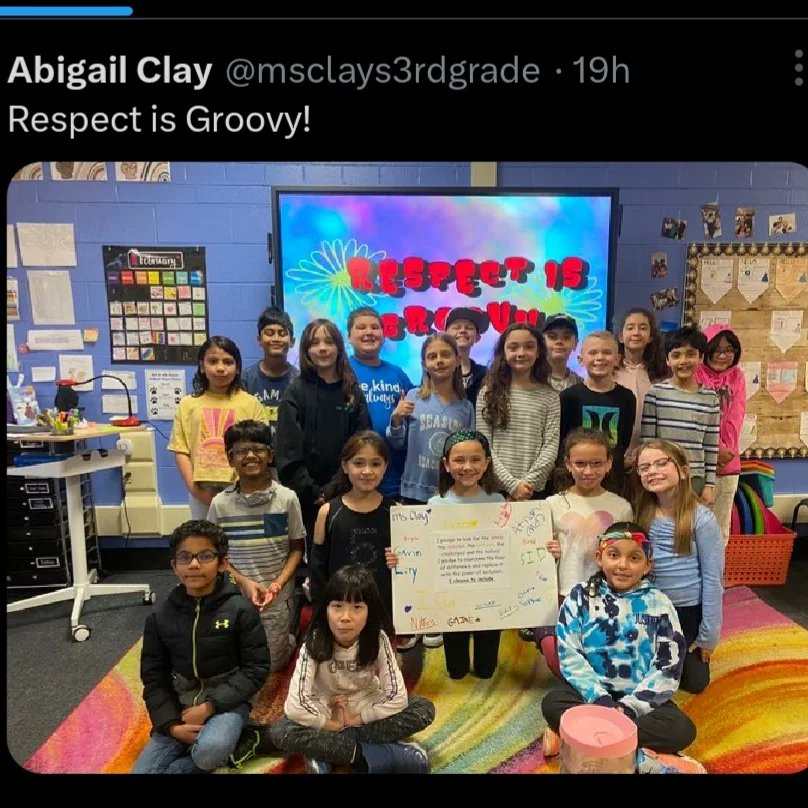 HanoverHuskies's tweet photo. A few more of our amazing classrooms with their wrap-up on #respectweek2023 but remember this is an everyday thing to #ChooseToInclude @D54schools @D54Grizzlies @UCSIllinois #respectisgroovy https://t.co/7RIs9fMU7v