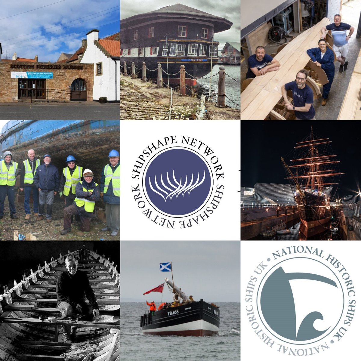 Book now for our #ShipshapeNetworkScotland Hub event @scotfishmuseum 11-12 March. A weekend of activities exploring Maritime Heritage in a Contemporary Context.

Guests: @HMSUnicornship, @SkylarkIX, @DiscoveryDundee, @TheManxBeauty, Gail McGarva

Tickets:
nationalhistoricships.org.uk/event/shipshap…