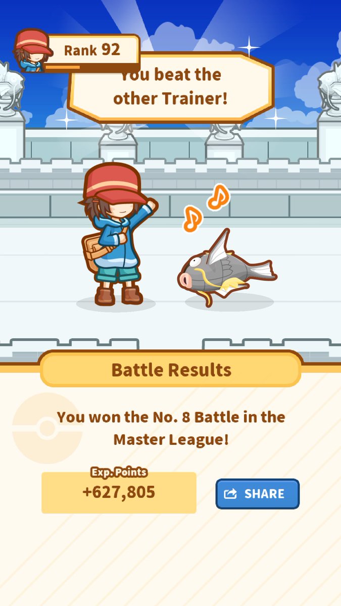 NineEyeRon's tweet image. Take that!
My precious Magikarp
jumped 211.71 m and won! #Magikarp appkmn.com/mj