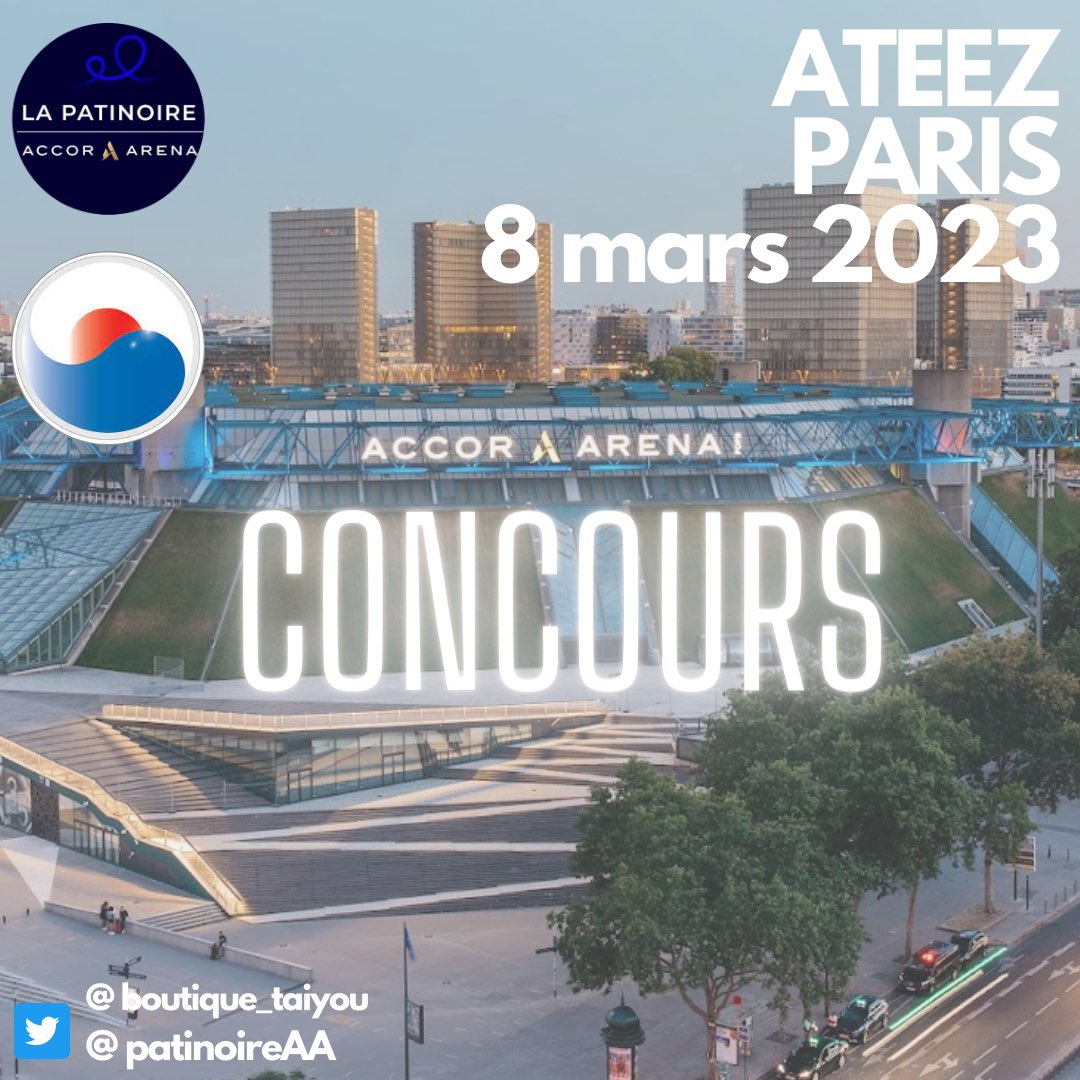 boutique_TAIYOU's tweet image. ⭐️ JEU CONCOURS ⭐️

Gagnez votre place en Loges pour le concert d’ATEEZ ce 8 mars 2023 avec notre partenaire “La Patinoire de l’Accor Arena” ! ⛸️🎵

5 GAGNANTS
RT ce tweet + Follow
• @PatinoireAA
• @boutique_TAIYOU 

TAS ce 5 mars 2023 à 20H
Bonne chance 🍀 #ATEEZinParis