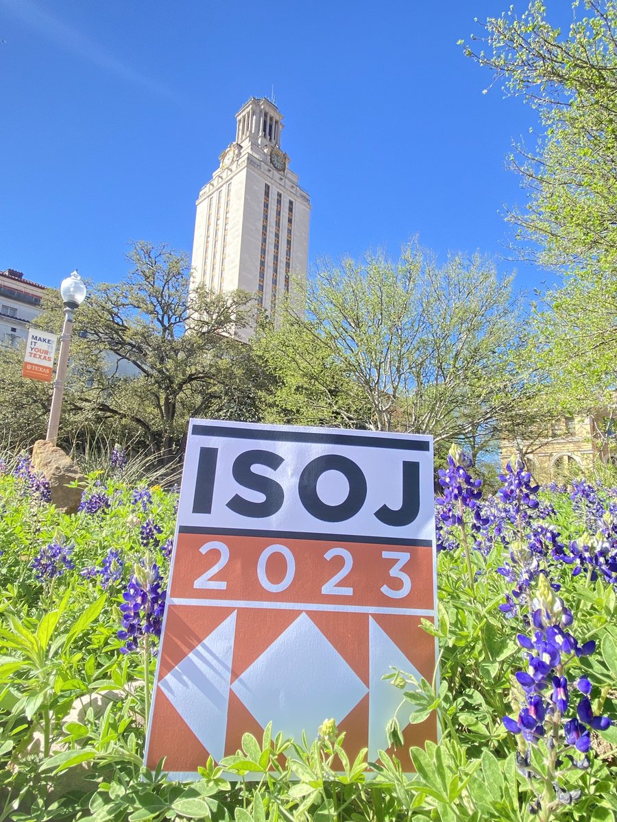 🌸🌞 Signs of spring are all around at <a href="/UTAustin/">UT Austin</a>, which means it's almost time for #ISOJ2023!

Take a peak at our program and then register today to participate virtually or in person in #AustinTx! 

isoj.org/program-2023/