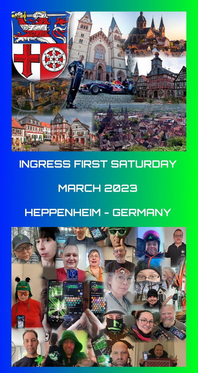 FSRheinNeckar's tweet photo. #IngressFS #お家でFS #VirtualFirstSaturday #FSatHome #IngressFSatHome #Ingress #RheinNeckar #Metropolregion #Heppenheim #FSRheinNeckar IFS Heppenheim GER March 2023 https://t.co/CJgO0DwJQL