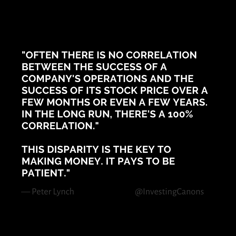 Investment Wisdom on Twitter "Peter Lynch "This disparity is the key to making money...""