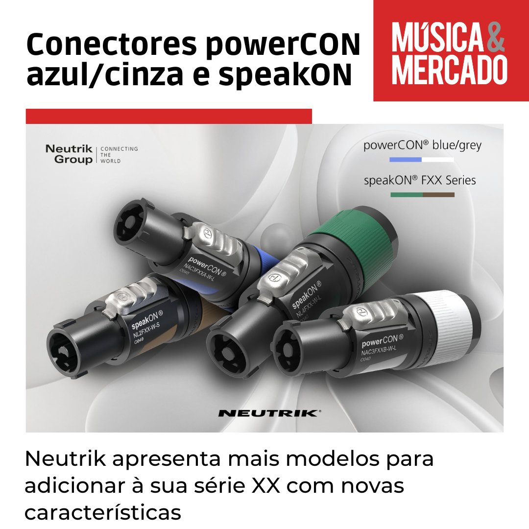 Novos modelos de conectores de cabo powerCON azul/cinza e speakON da série XX da Neutrik oferecem funcionalidade e certificações aprimoradas para integração de sistema. 

Quer conhecê-los? 
Todos os detalhes no link 📲
mla.bs/26496b2b

@neutrikamericas #neutrik