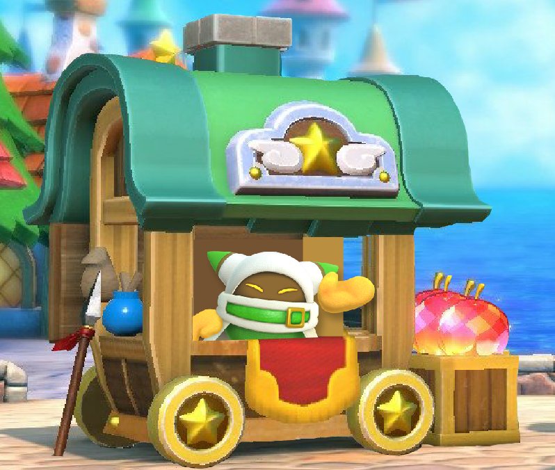 Magolor's Weapon Shop! You stab it, you buy it! How may I help you today?