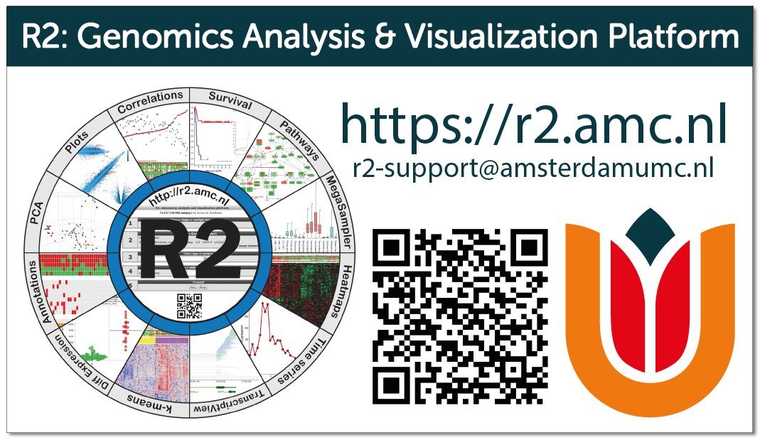 r2_platform's tweet photo. Check out #R2platform ( https://t.co/ZrQJ6Hgur6 ) - the free online #genomics #datamining and discovery platform! 

Perfect for #PhD #students looking to analyze &amp; visualize their own or public data (no need for #coding) #phdvoice #phdlife  

like, RT, follow is appreciated ;) https://t.co/QZj2ZqwIyn