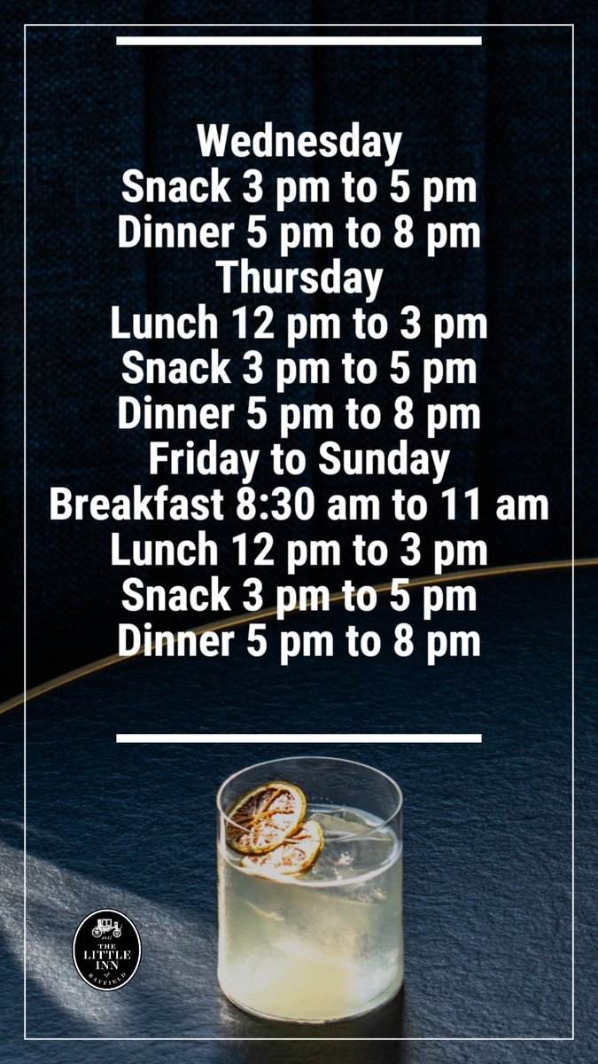 #new #hours #happyhour #snack #littleinn
