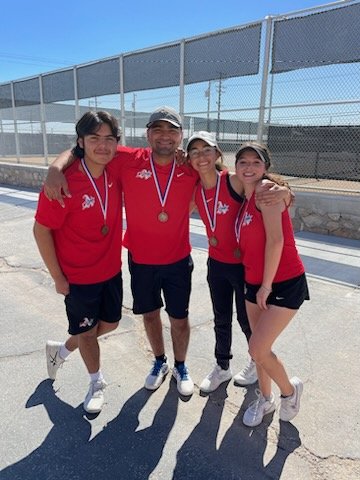 Sofia Green &amp; Sergio Cordova - 1st Place Mixed Doubles. Way to go Americas HS COACH GALLEGOS #BLAZEUPAsUP