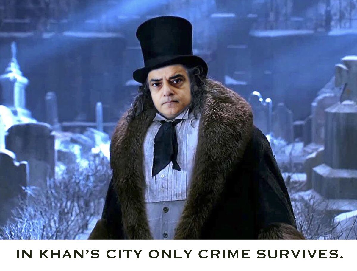 @philelviswilson @SadiqKhan Khan’s lawless Gotham.