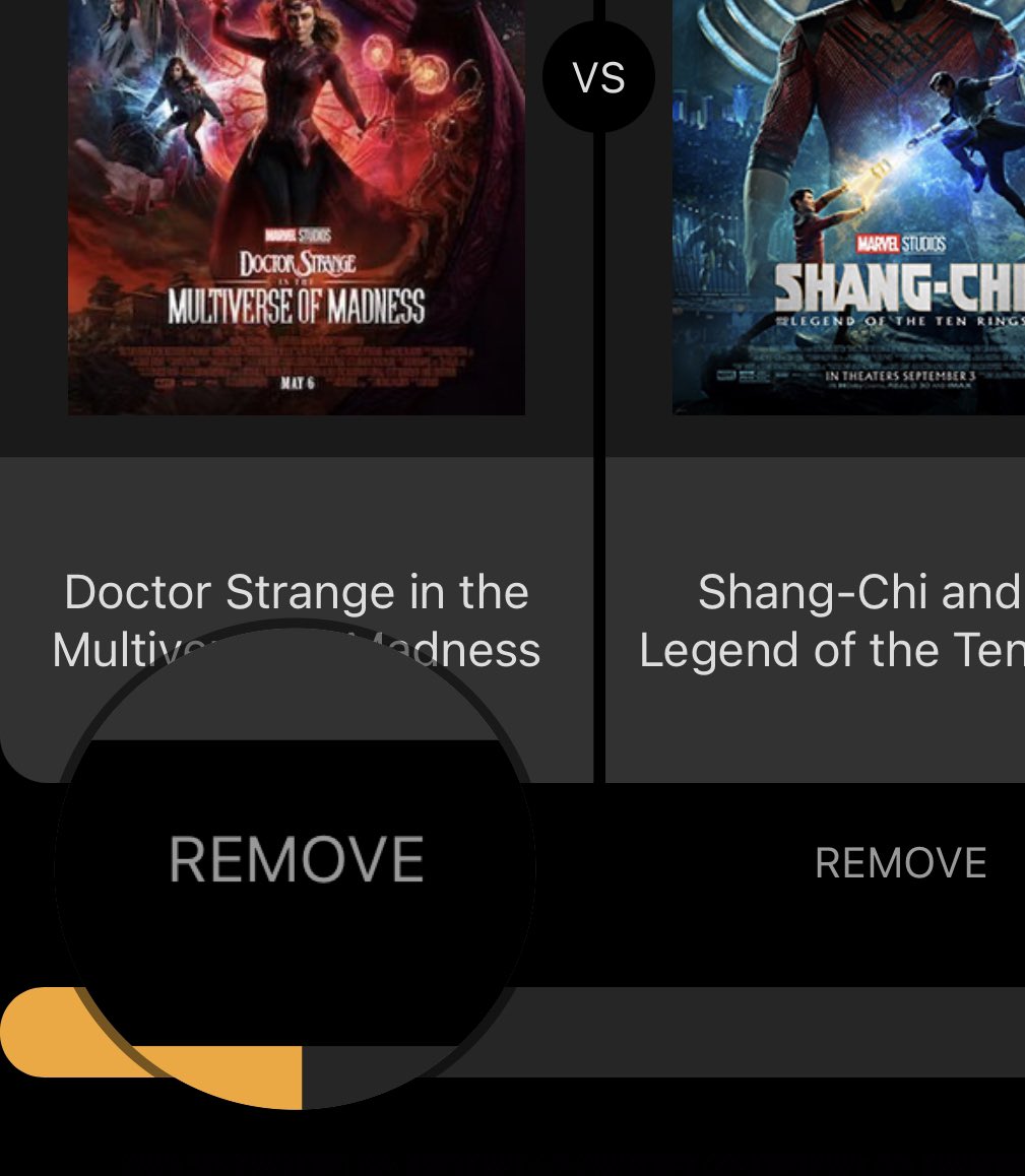 SortaApp's tweet photo. Also, long requested feature! Click “REMOVE” under a quiz item that you are unable to rank (haven’t watched/played/etc.), and that item won’t appear in your rankings. https://t.co/dPlqYkXPnv