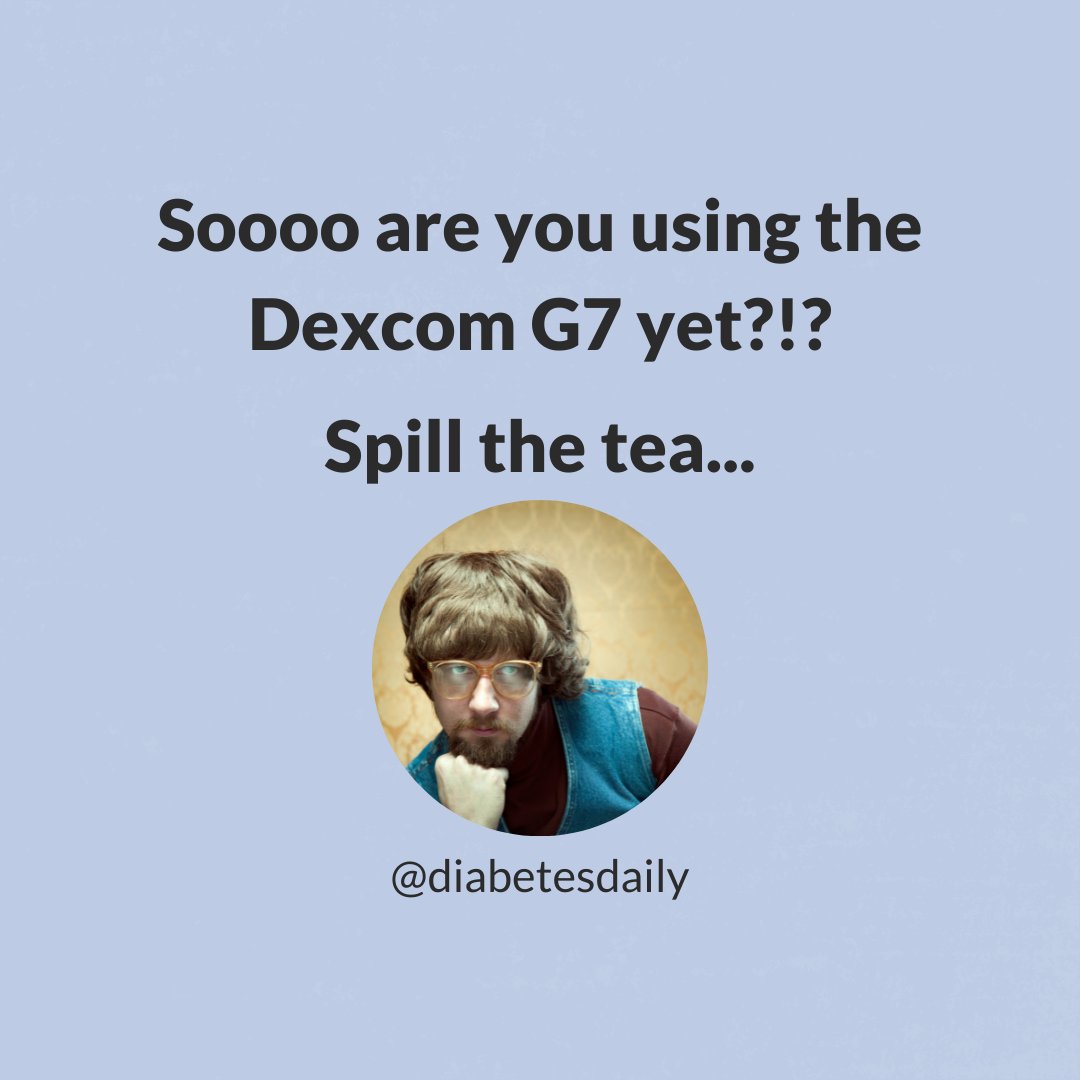 diabetesdaily's tweet image. #dexcomG7 #dexcom #CGM #diabetes #t1d #t2d