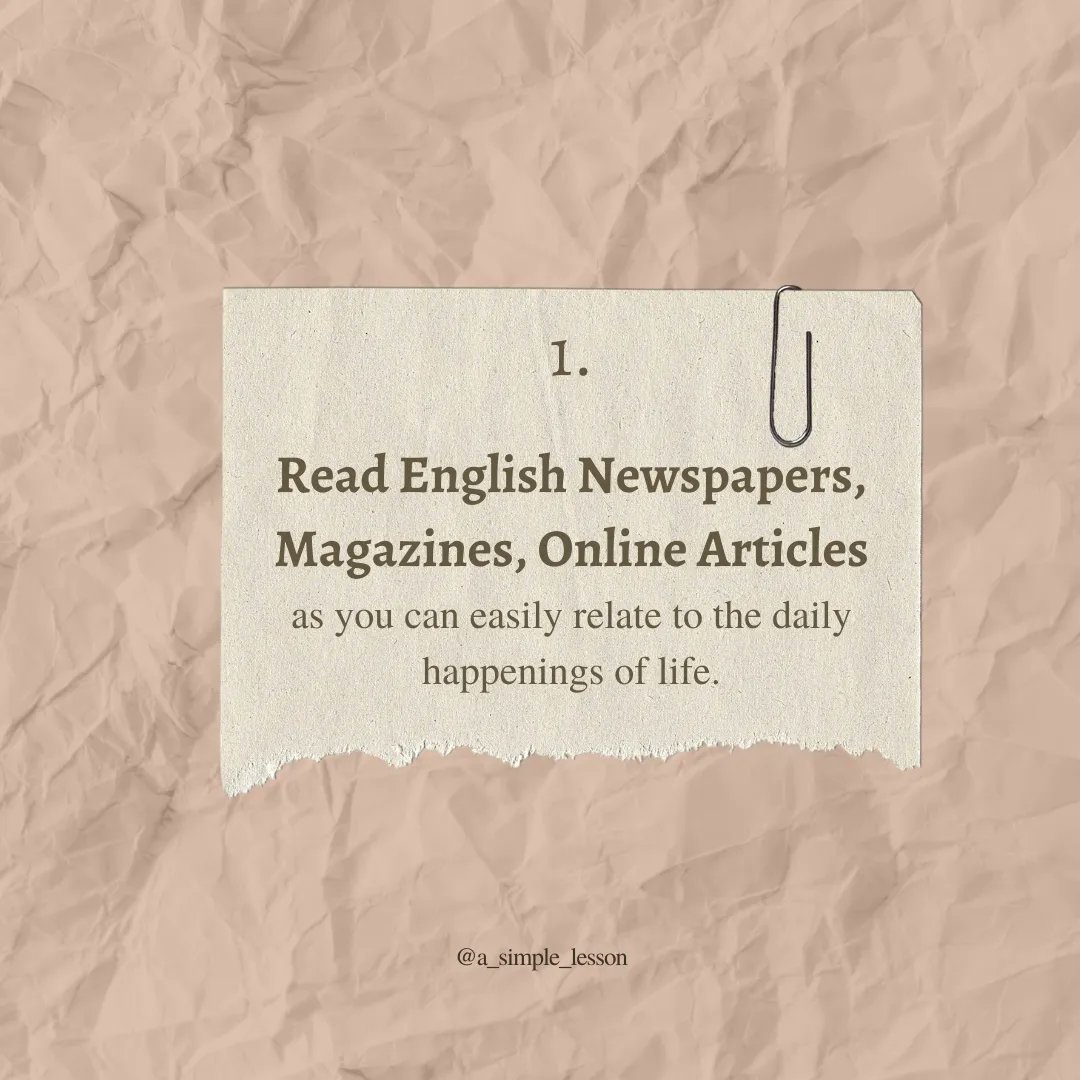 aSimpleLesson's tweet photo. Reading is a skill that needs to be mastered. Find the tips below to improve your reading skills.👇

#simplelesson #prajvijain #LearnEnglish #Reading #englishteacher https://t.co/iE1HiNyZF2