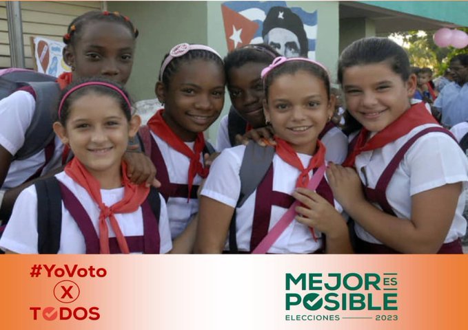🎯Tenemos razones para seguir defendiendo nuestro proyecto social, #Cuba tiene 10175 (aprox) escuelas abiertas para todos nuestro niños, por esa alegría que compartimos, Unidos #MejorEsPosible   #FinanzasyPrecios #YoVotoXTodos
