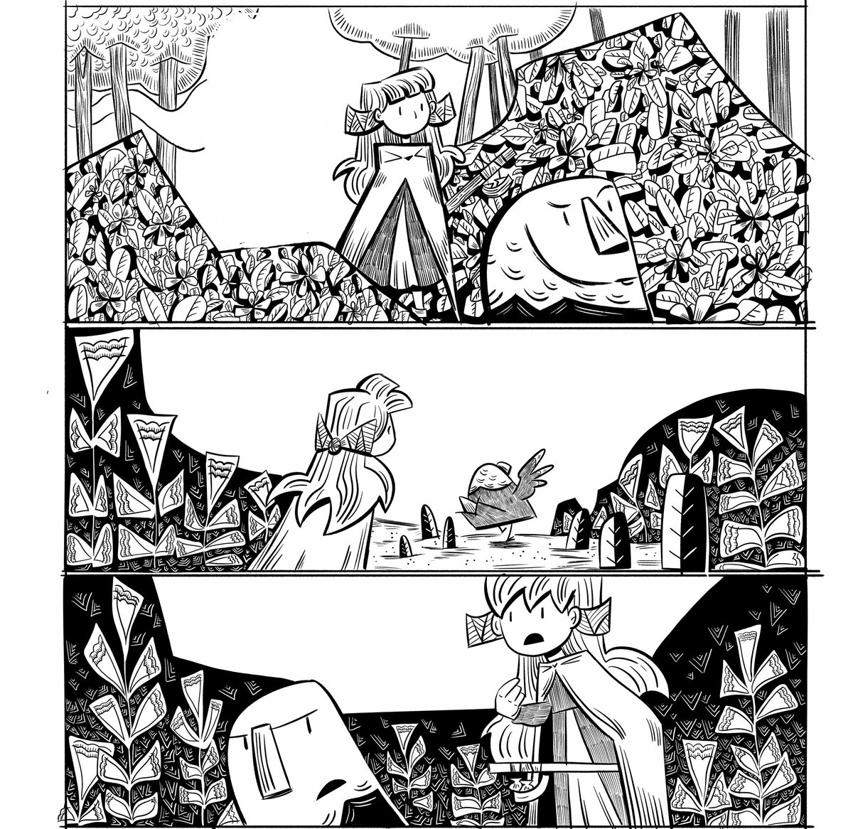EmilyZelasko's tweet photo. About finished page from the comic. I step away and come back to pages if I get stuck. Iβm usually overthinking things lol.
#emilyzelaskoart #fantasycomic #girlhero #scottishfolklore #simpleshapes #drawforfun #drawityourway #mythandfolkloreart #fairytaleart https://t.co/qtjs2jb4EY