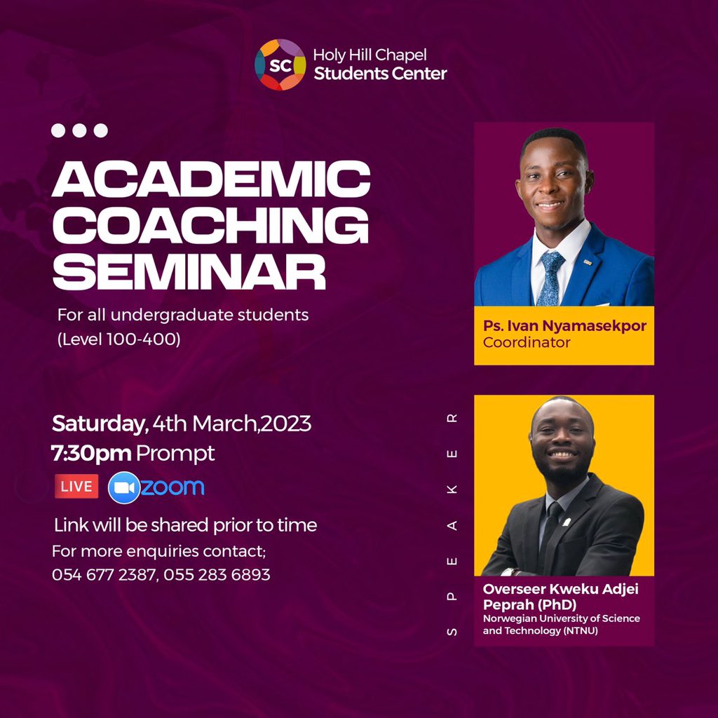 studcenter_hhc's tweet photo. You are invited to a Zoom webinar.
When: Mar 4, 2023, 07:30 PM Greenwich Mean Time
Topic: ACADEMIC COACHING SEMINAR 

Please click the link below to join the webinar:
https://t.co/DhgyfxNPvD
Passcode: Seminar1 https://t.co/rUggBw9wQV