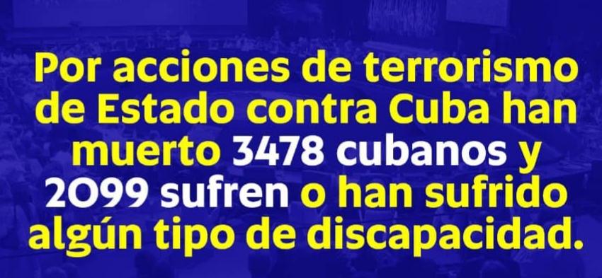 #4deMarzo ¿Cuánto ha sufrido el pueblo de #Cuba por el terrorismo?