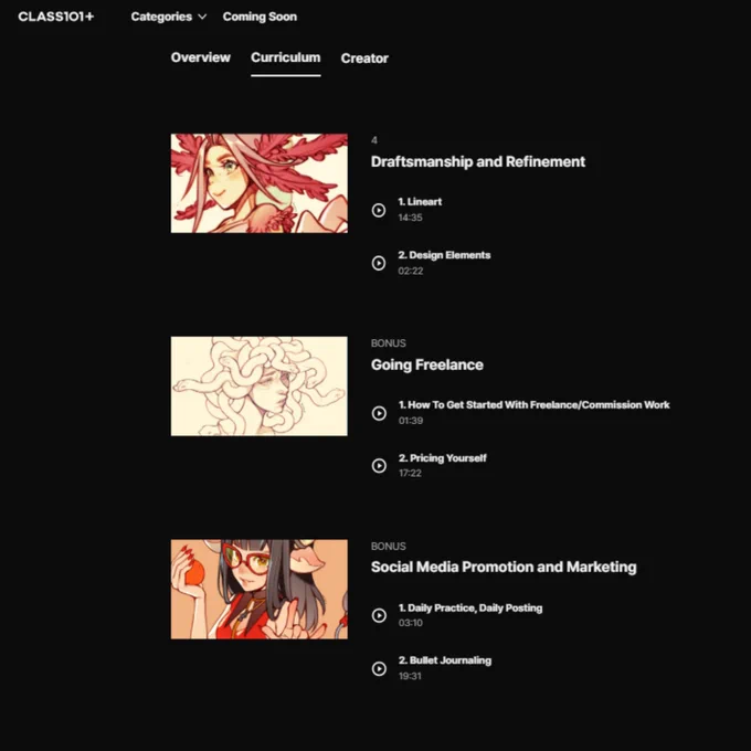 Class101 is running an event for those who start a digital drawing course! If you've been looking to take a character design course, feel free to check mine out --  