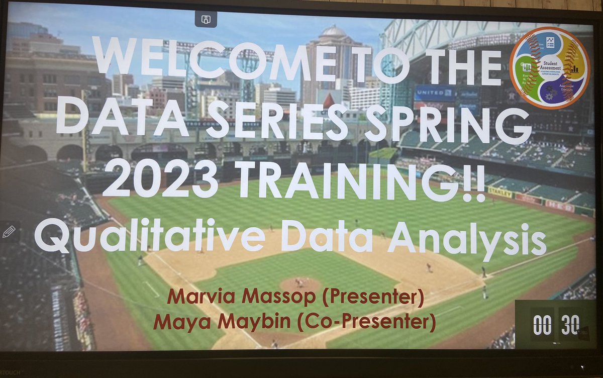 LindaMakala's tweet image. #DataSeries @HISD_Assessment A 👍Saturday