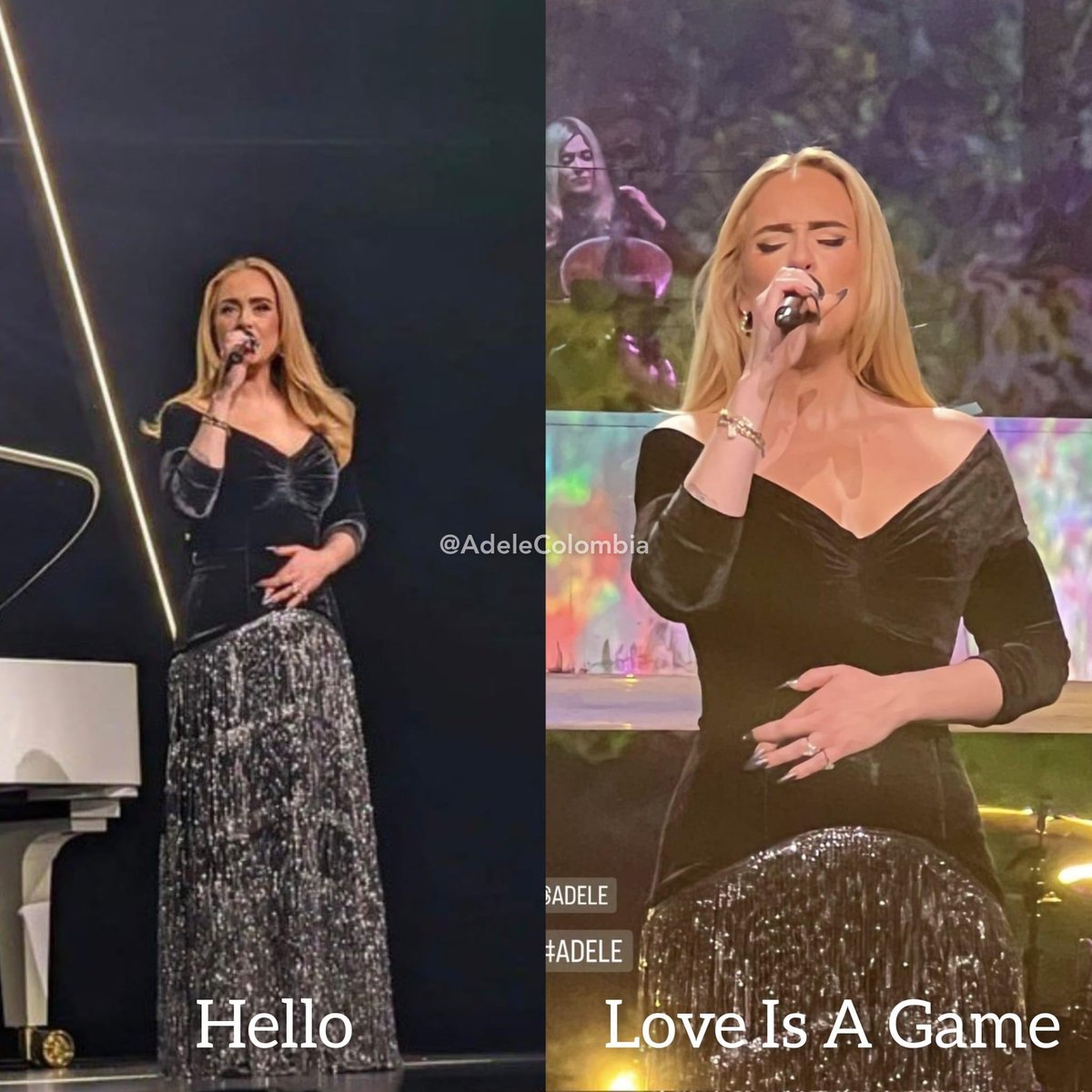 ad3lex's tweet photo. I’m convinced she sees us crossing fingers every weekend 🤞🏻@Adele https://t.co/pg2kvha3Rg