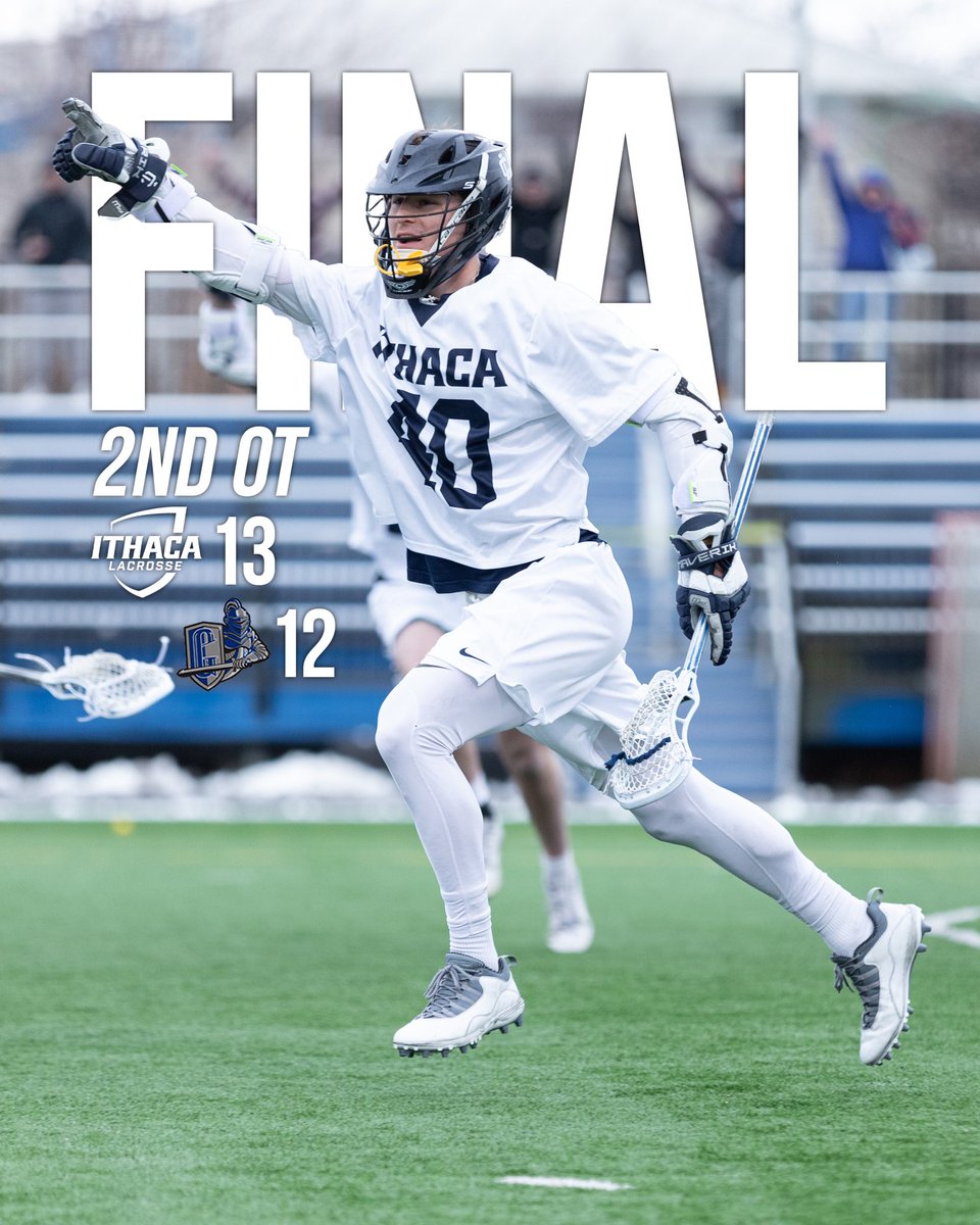 ithacamlax's tweet image. THAT’S A BOMBERS WIN‼️

John Sramac puts away a last second goal to beat Geneseo in Double OT!

#GoBombers | #Stacking24s