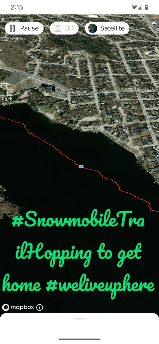We should add #snowmobiletrailhopping as a sport at the next #localwinterolympics #weliveuphere @ScienceNorth commute home through #ramseylake in @GreaterSudbury