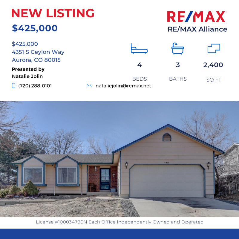 livingdenver's tweet photo. Don't miss this 4-bedroom ranch style home with a finished basement, in the award winning Cherry Creek 5 School District of Aurora in the Su...

Click here for details:
https://t.co/zPQK6SQqFS https://t.co/2jm311c7GR