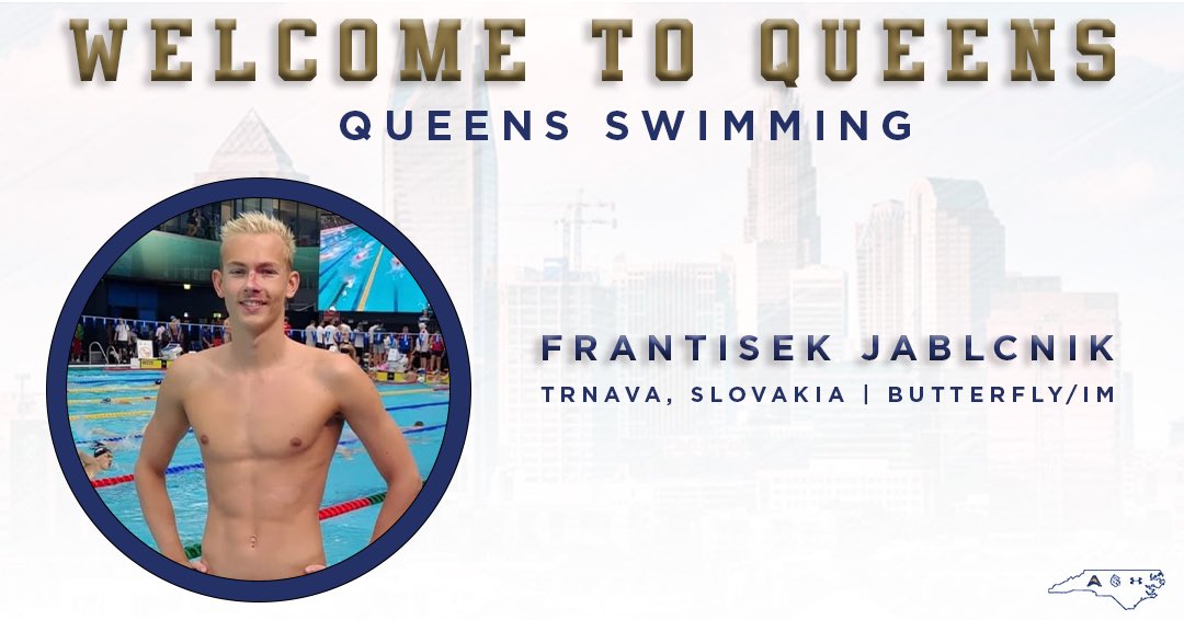 Queens_Swimming's tweet photo. Please send a warm welcome to some of the newest members of the Royals’ swim family!

Ben Sheets - Allison Park, PA.
TJ Spokas - Concord, N.C.
Jackson Vineyard - Knoxville, TN.
František Jablčník - Trnava, Slovakia

#GoRoyals | #BeTheFirst https://t.co/140f8SPFzb