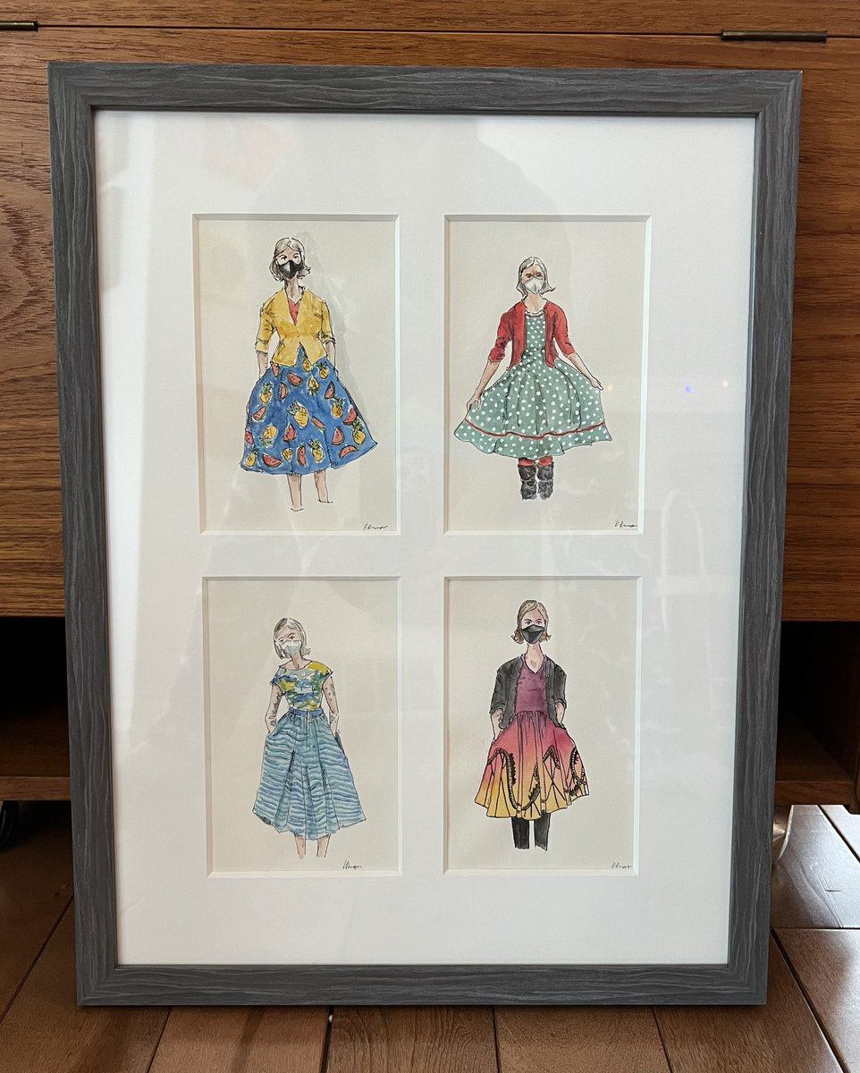 5 fabulous drawings by <a href="/chop61/">Rocket</a> + 2 fantastic frames/ matting by <a href="/vividprint/">Vivid Print (Inactive Account) 🧵</a> + 1 thoughtful husband = 1 happy Feisty.
