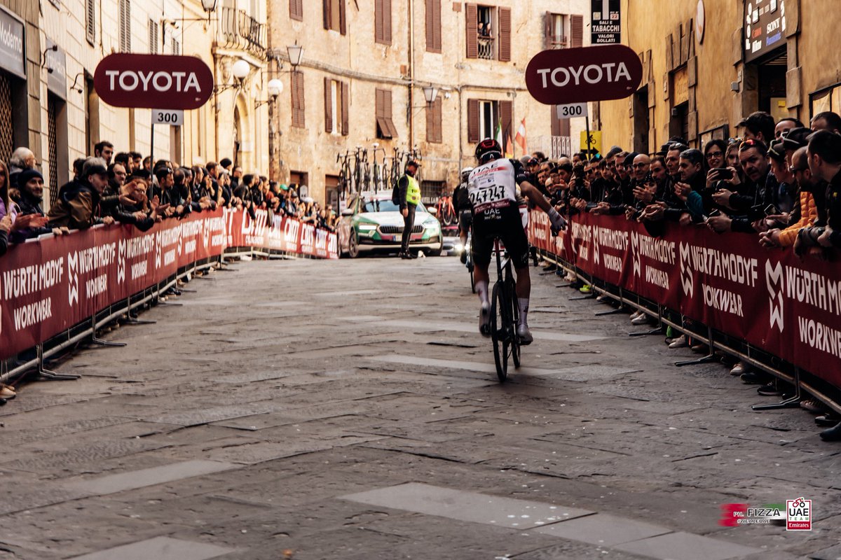 This is how tough #StradeBianche 🇮🇹 was. #WeAreUAE